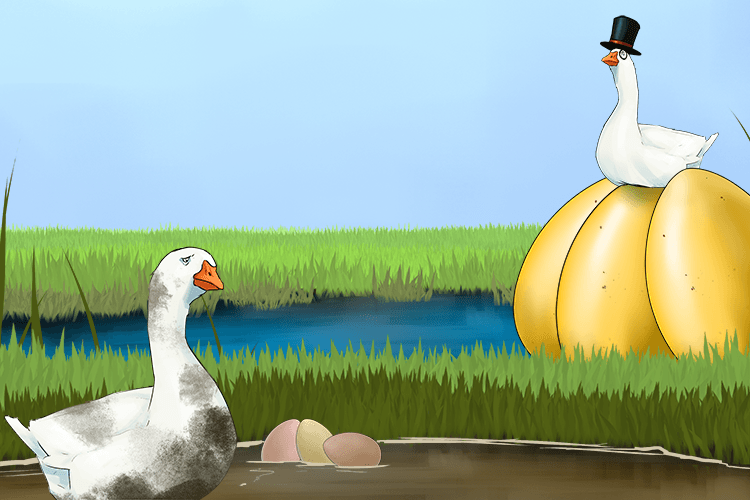 Over in the more prosperous (oviparous) pond, the geese laid golden eggs